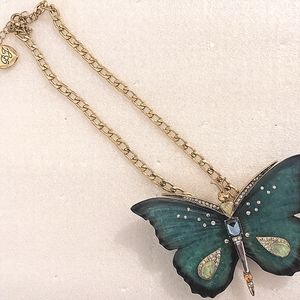 Betsy Johnson butterfly necklace